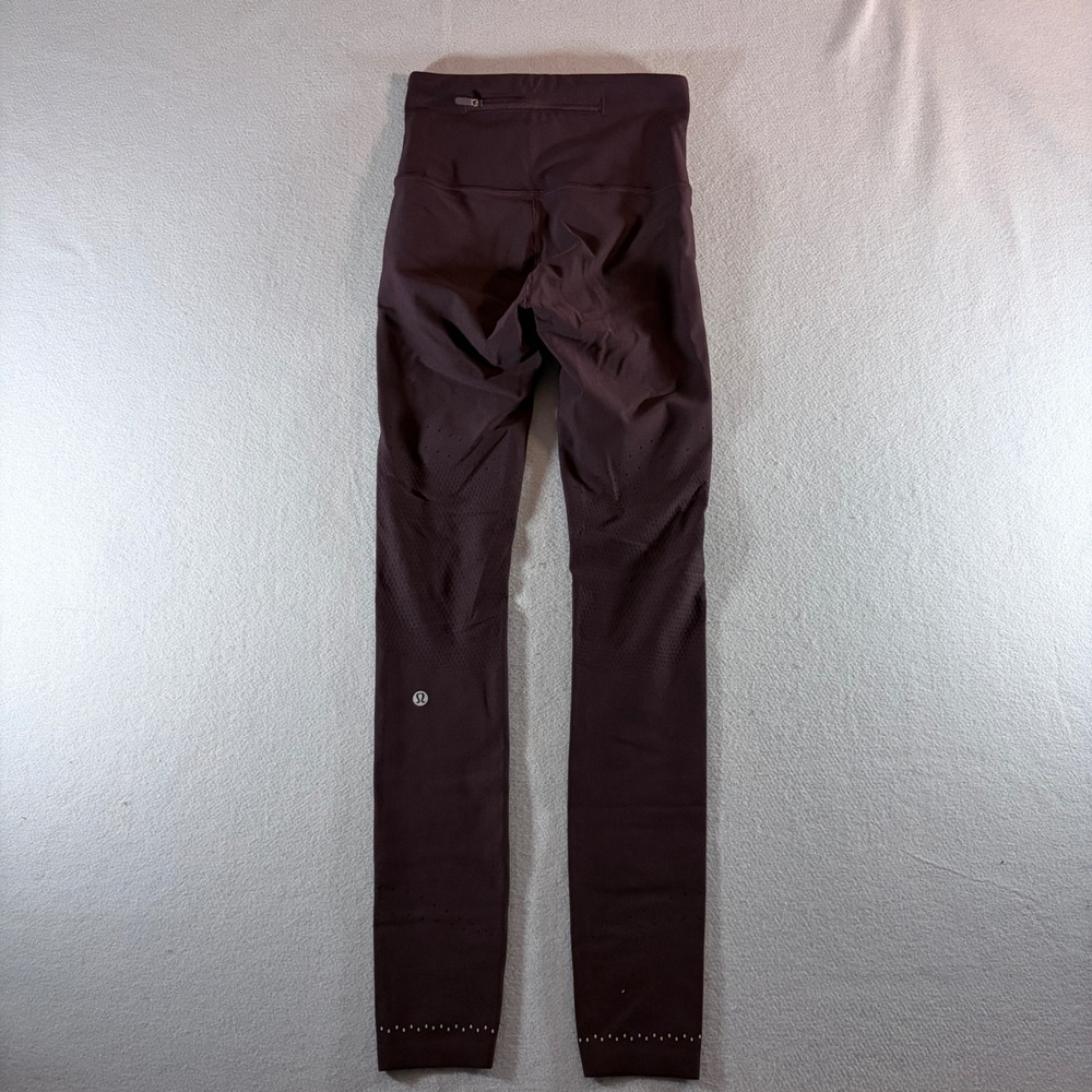 Lululemon Tight Stuff Tight II Deep Ruby Burgundy High Rise Leggings Size 4